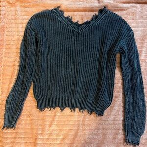 Distressed sweater girls large. Excellent condition